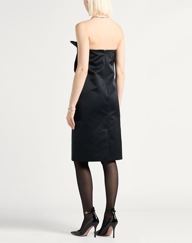 Woman Midi dress Black Size 8 Polyester