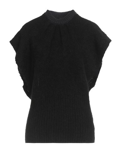 Woman Sweater Black Size 4 Alpaca wool, Recycled polyamide, Polyamide, Cotton