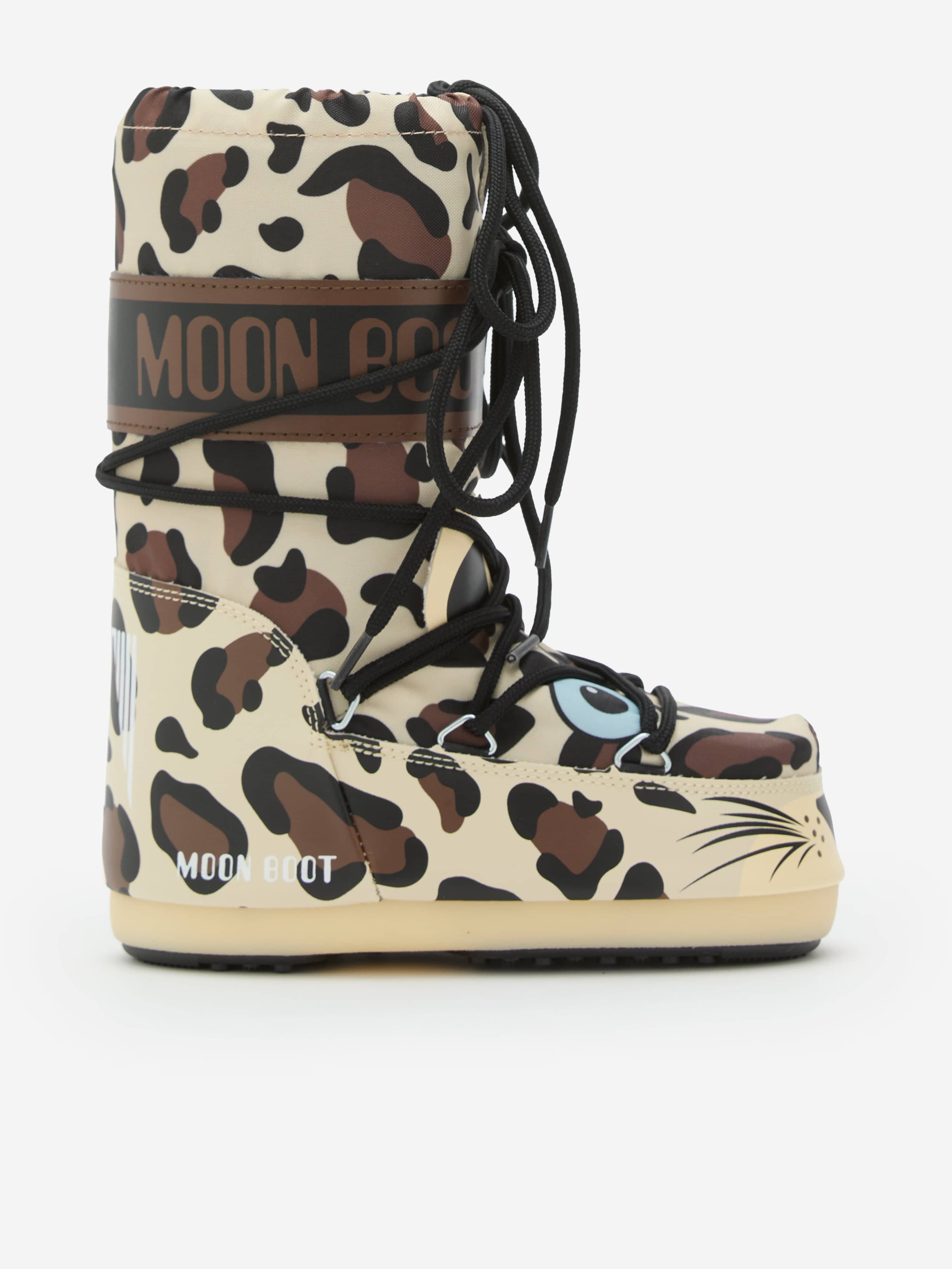 Kids Icon Leopard Boots in Brown