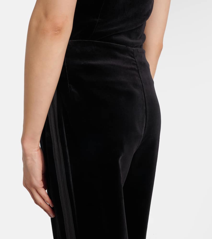 Quincy cotton velvet cropped pants