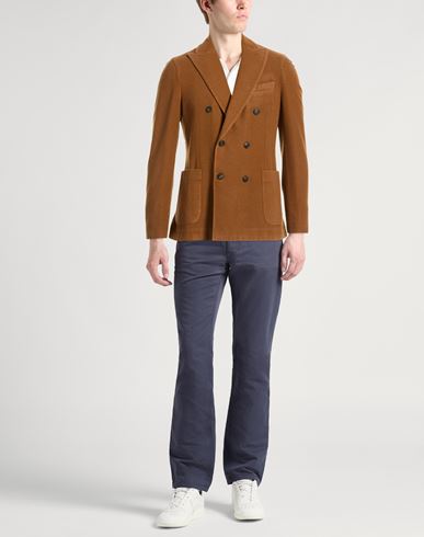 Man Blazer Camel Size 38 Virgin Wool, Polyamide