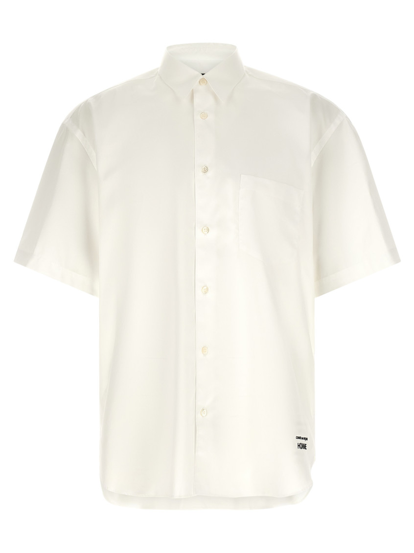 White Logo embroidery shirt