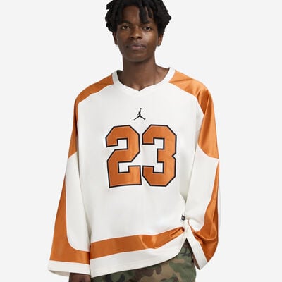 Men's Brooklyn Collegiate Hockey Jersey in cream