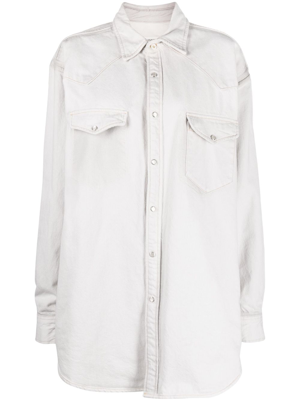 Denim shirt jacket - Grey