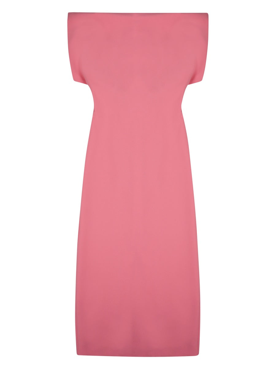 Sculpted Knit Dress with Stretch Fit