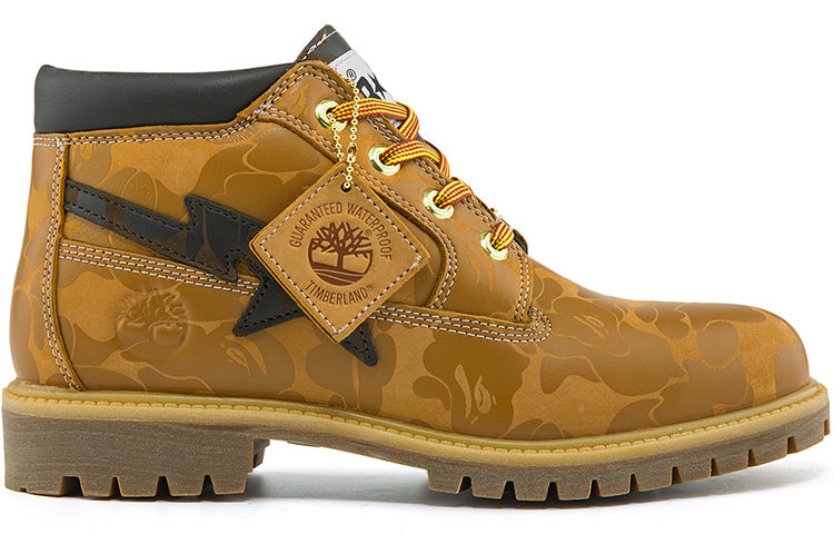 X BAPE Nelson Premium Waterproof Chukka Boots 'Wheat and Chocolate'