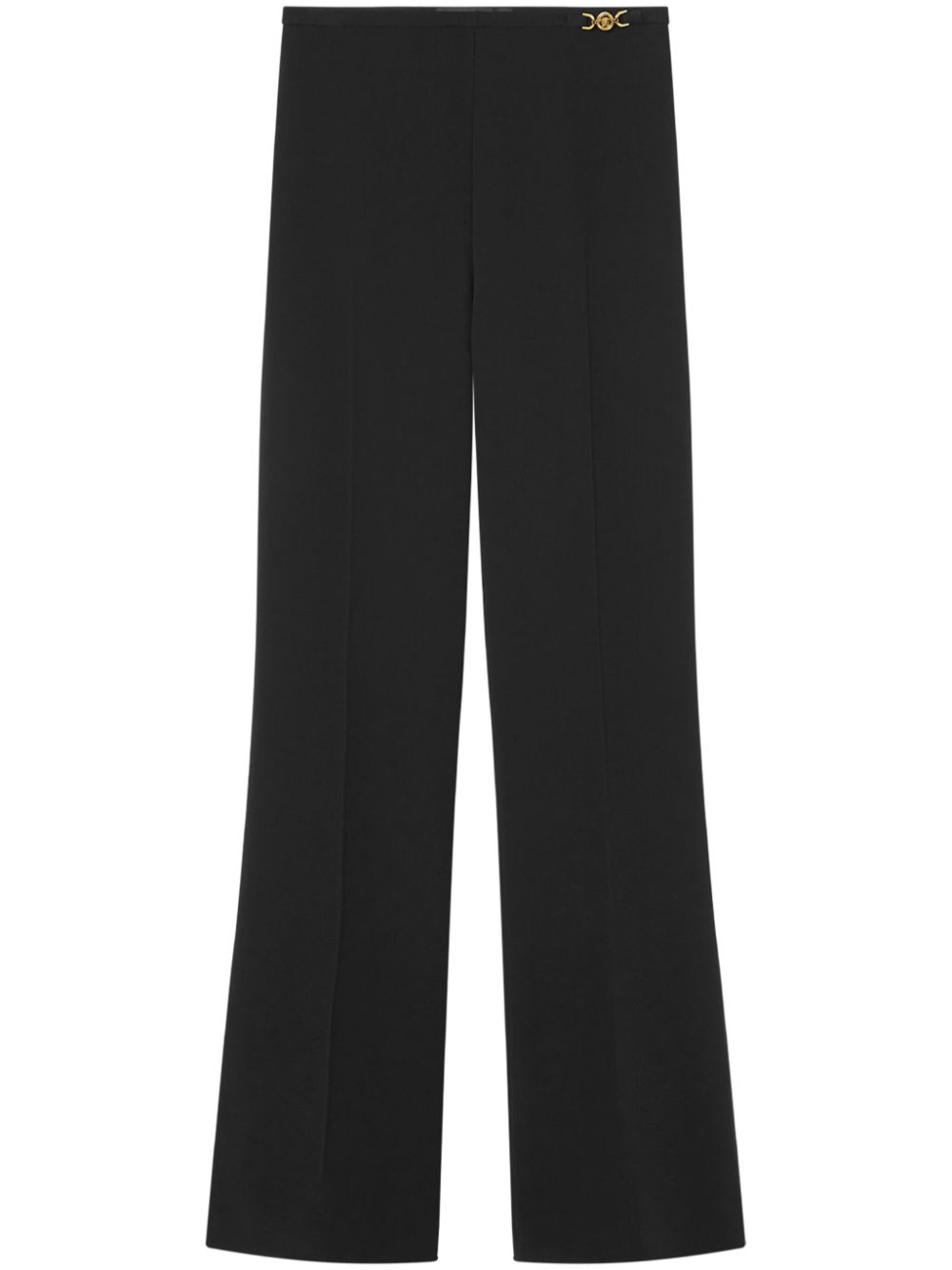 Logo-buckle detailing trousers - Black