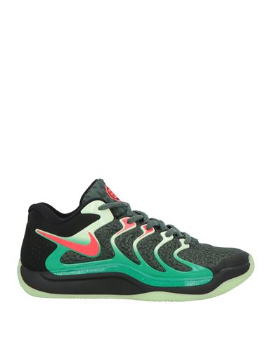 Kevin Durant Man Sneakers Dark green Size 10 Textile fibers, Synthetisches Material
