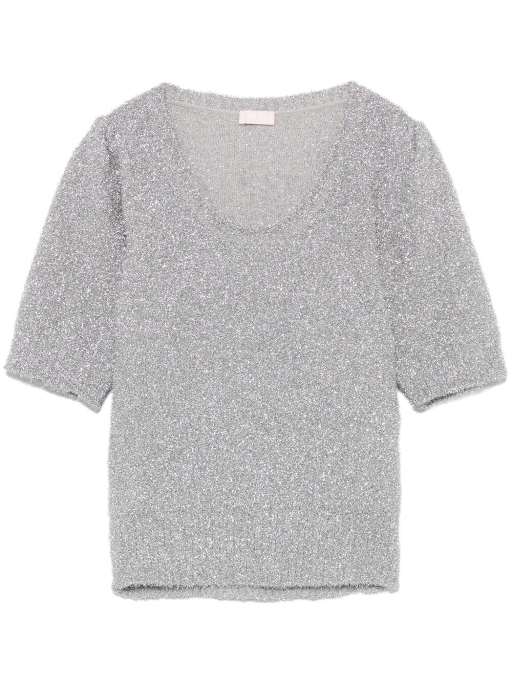 Lurex T-shirt - Grey