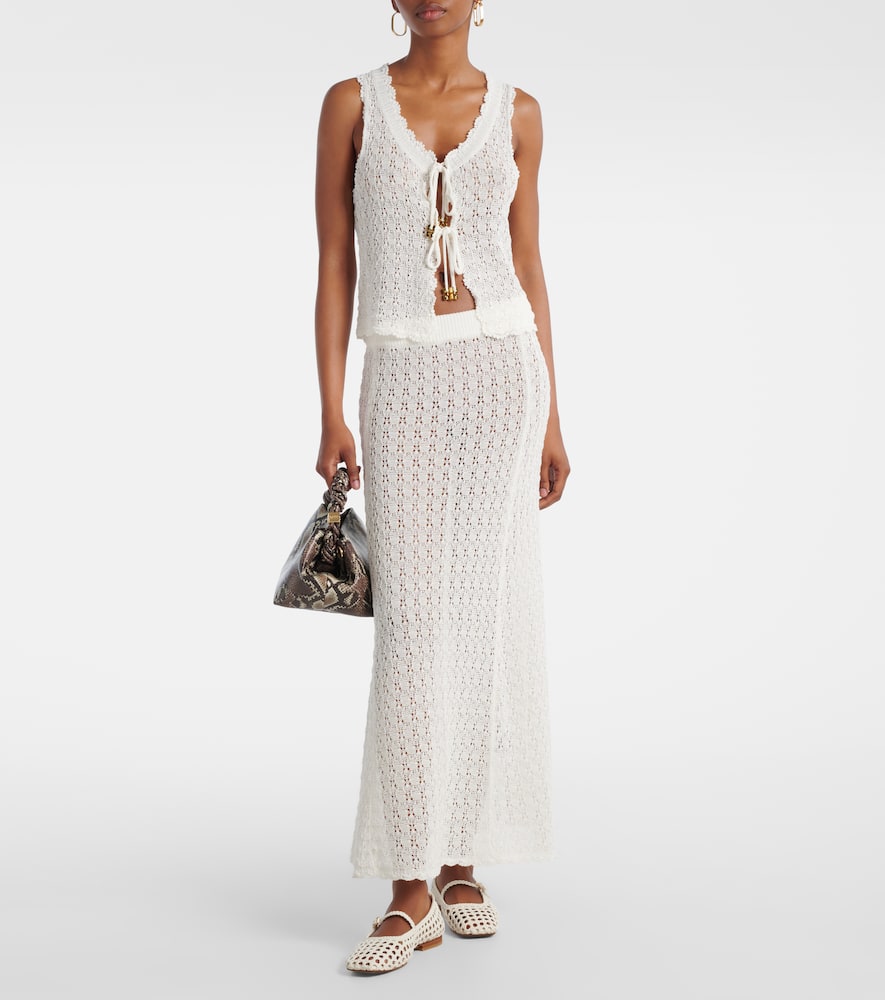 Crochet maxi skirt