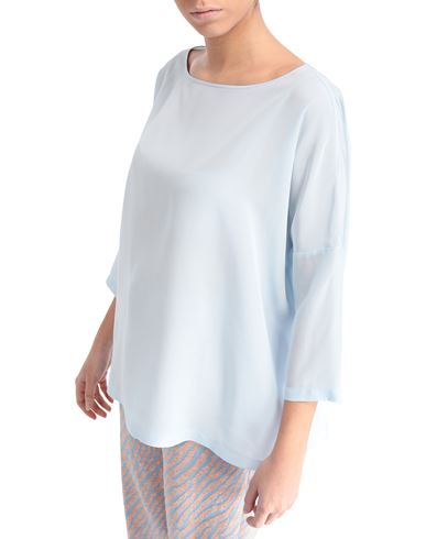 Woman Top Sky blue Size XS Silk