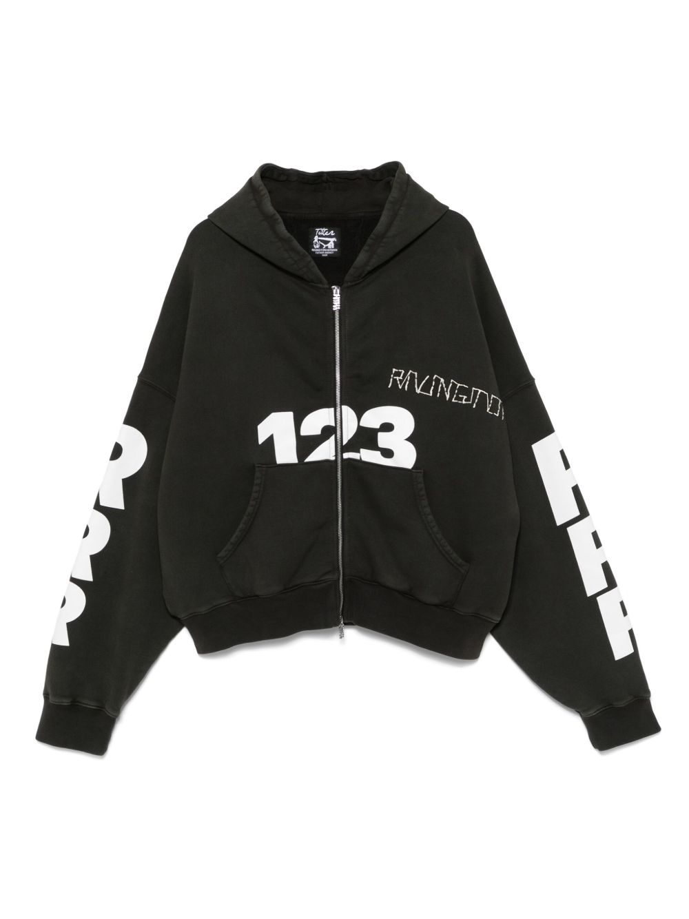 RRR123 Garden hoodie - Black