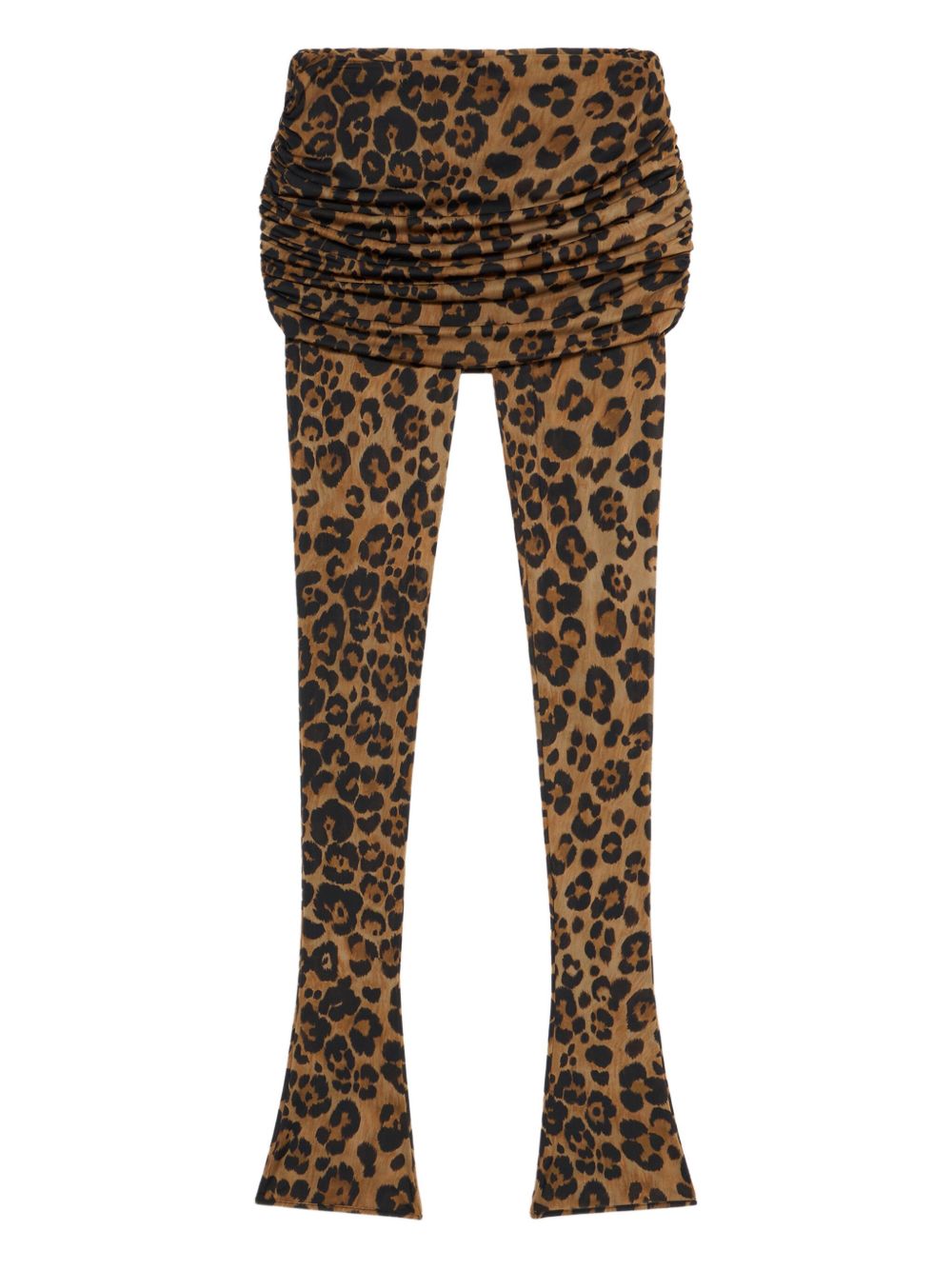 Leopard-print leggings - Brown