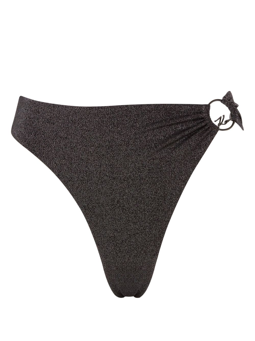 Ruched-detailing bikini bottoms - Black