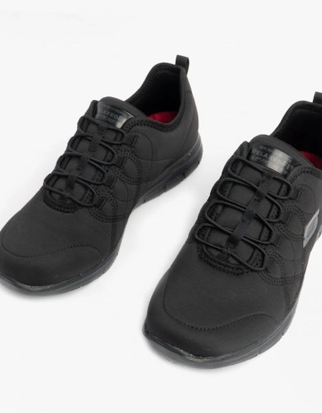 Women's Skechers Work 77211EC Ghenter - Srelt SR Womens Slip Resistant Work Trainers Black