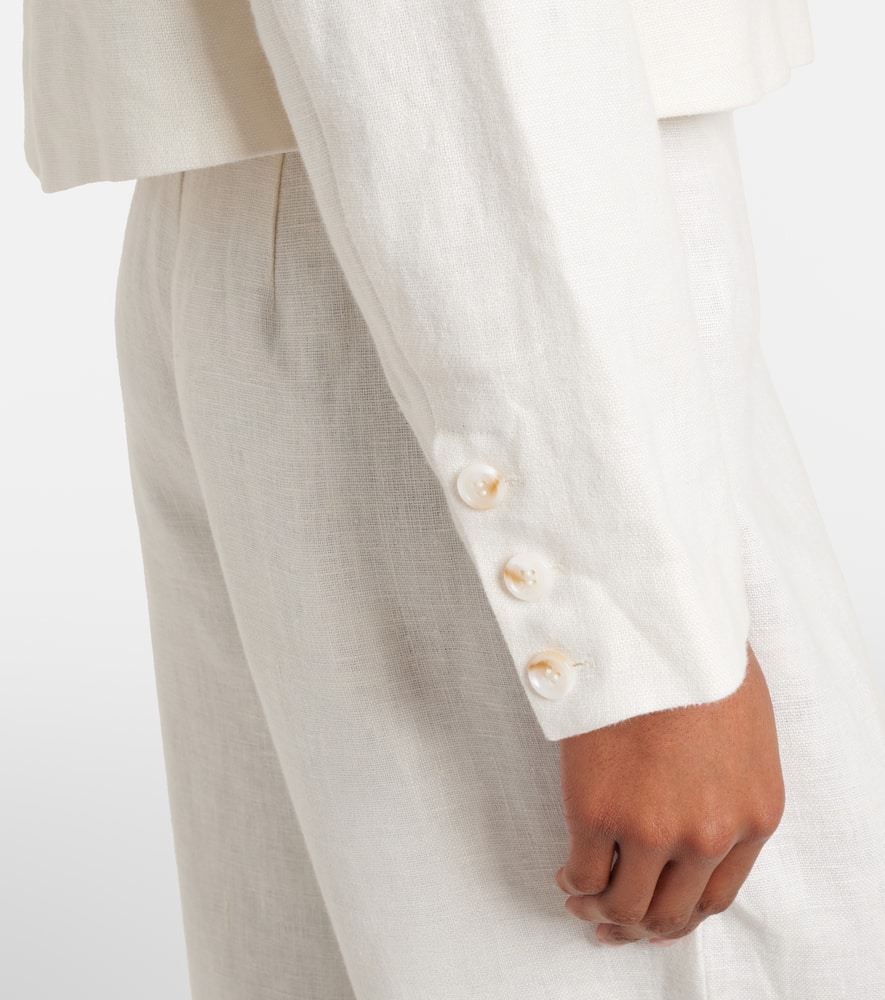 Emma cropped linen jacket
