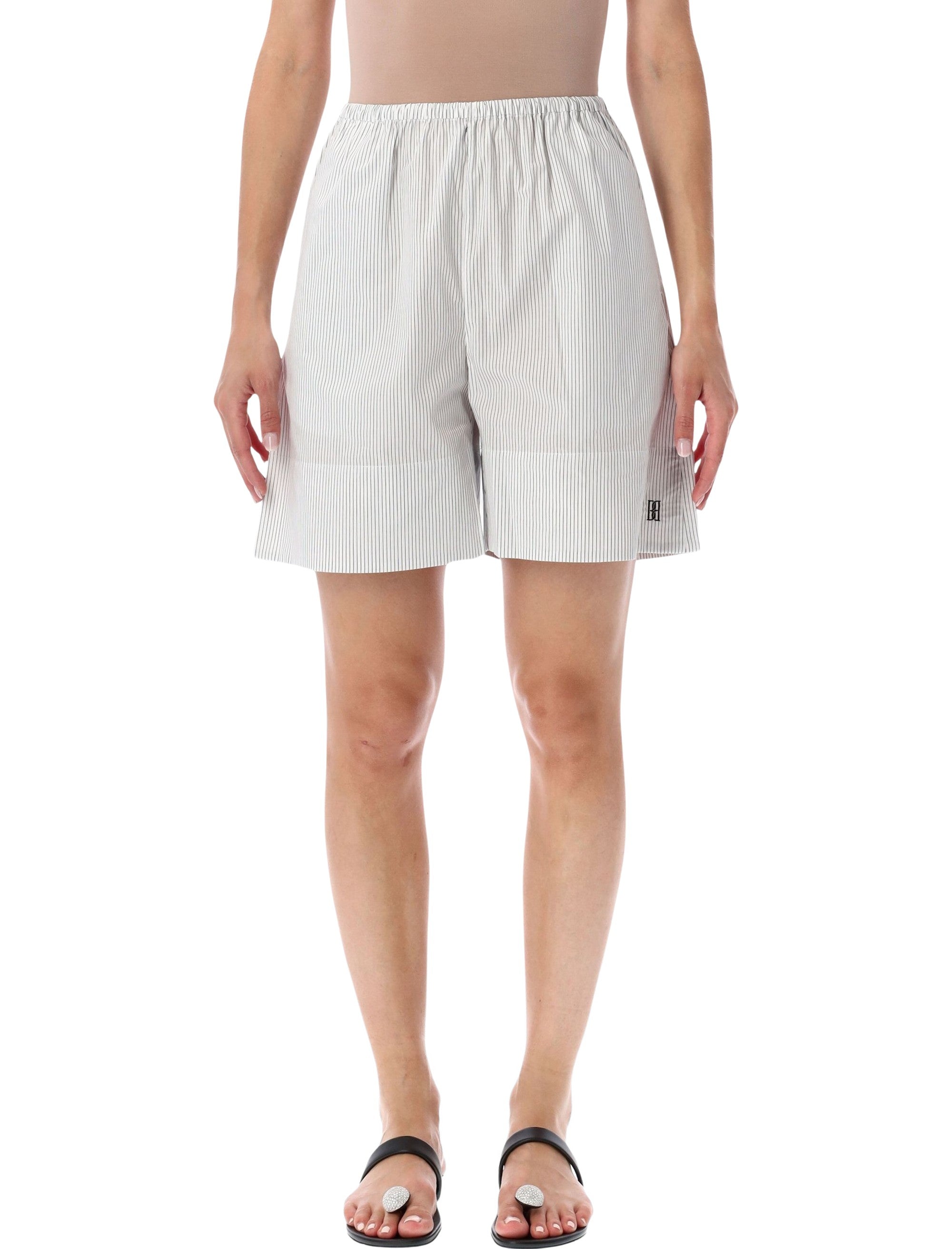 Organic Cotton Striped Shorts