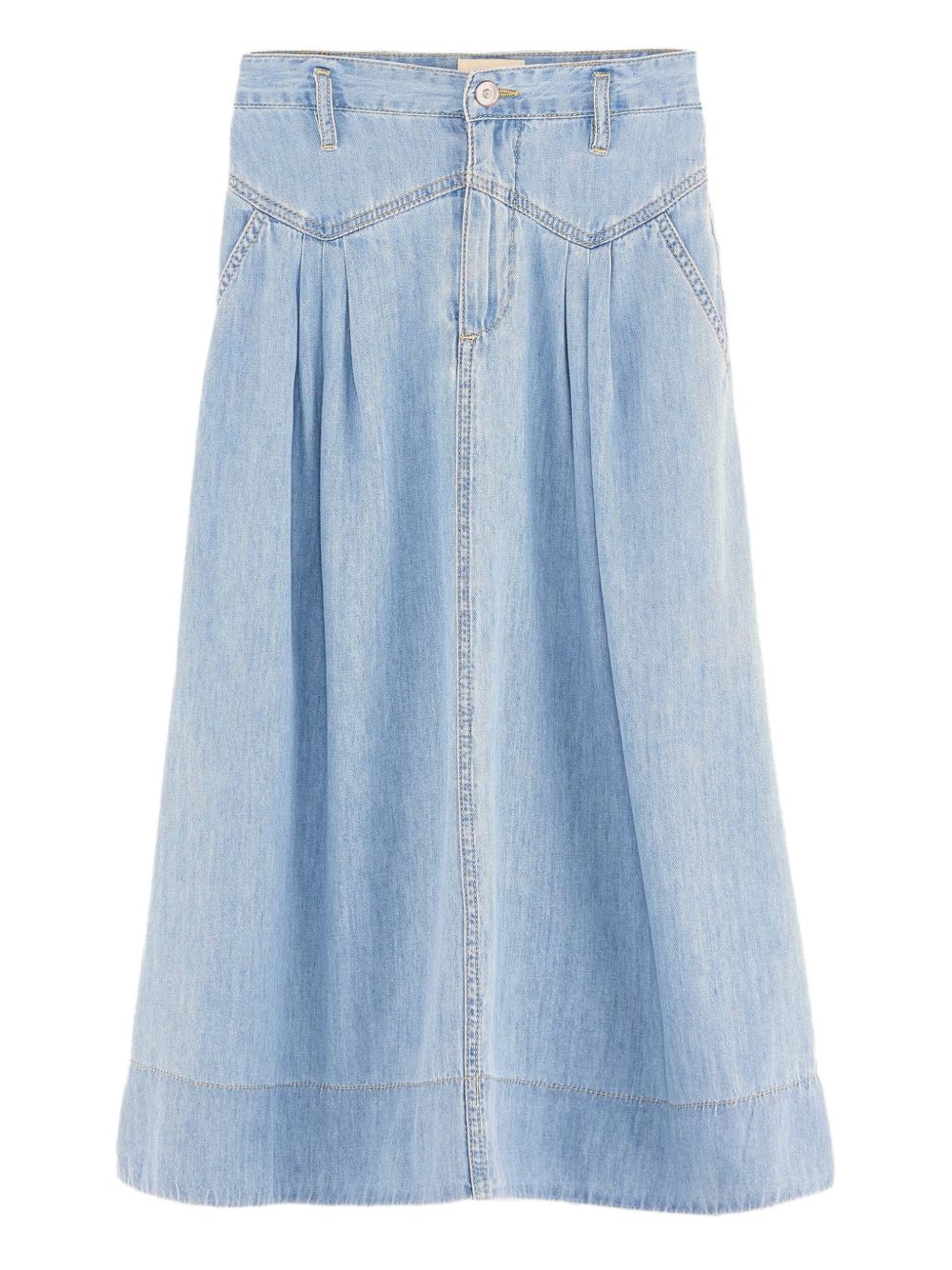 Bellerose Pivoine denim midi skirt - Blue