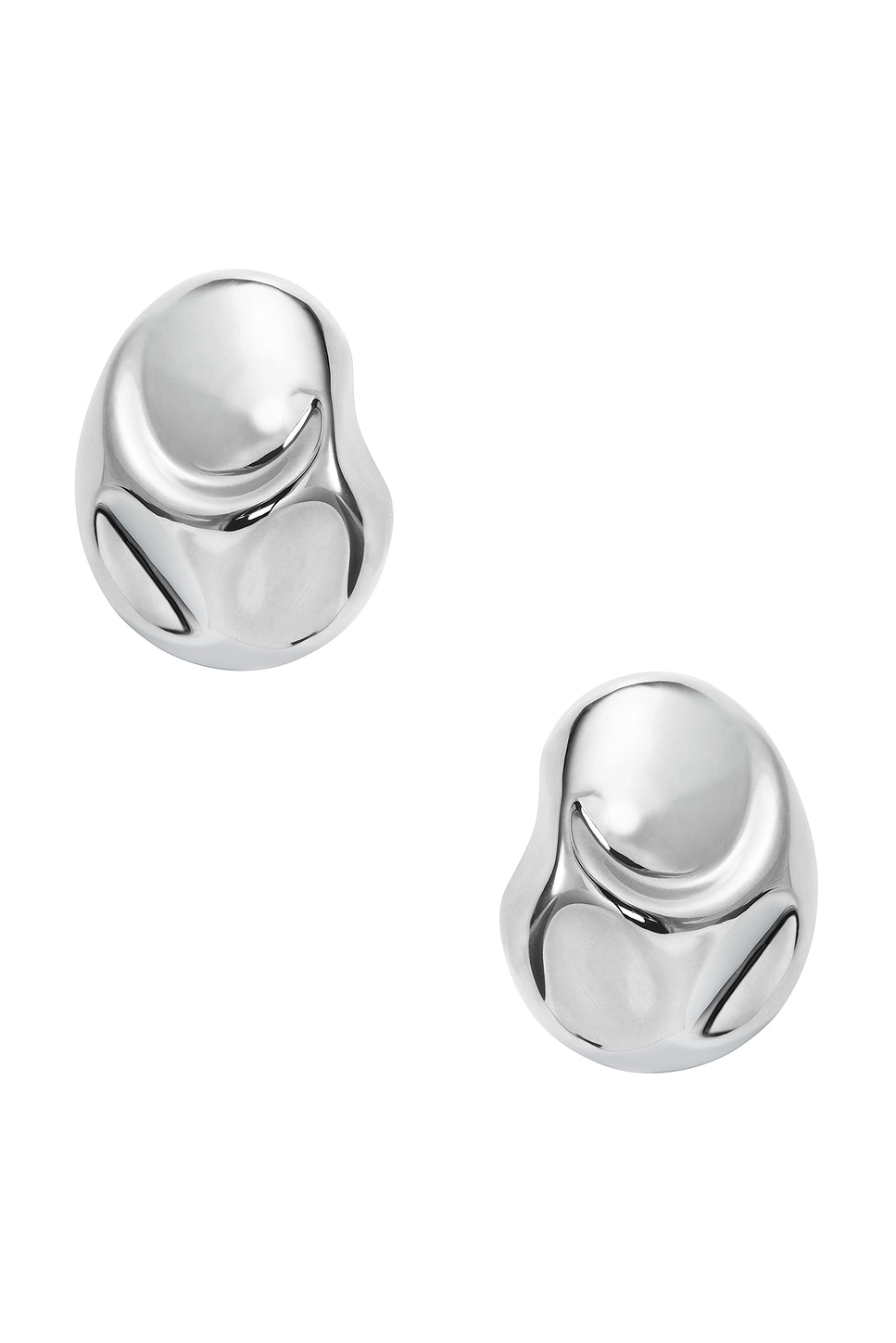 SORDO Cubagua Earrings in Silver Plated Brass - Metallic Silver.  a