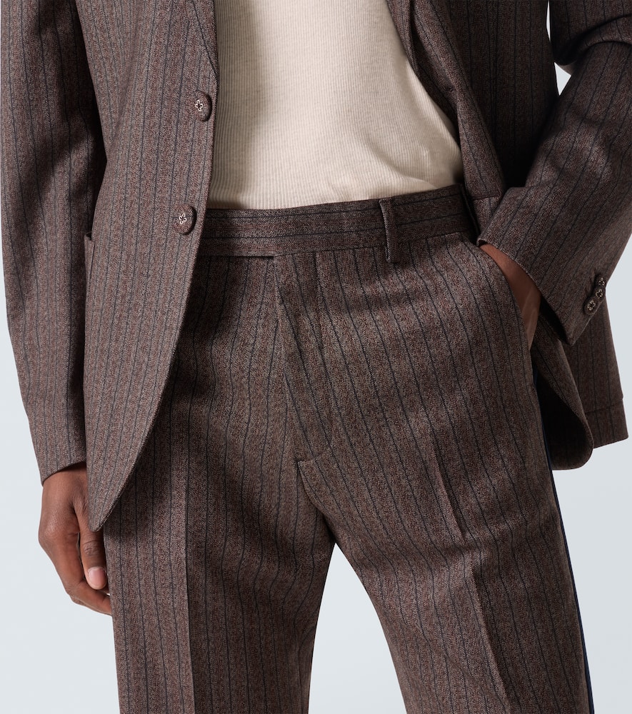 Alto pinstripe wool-blend slim pants