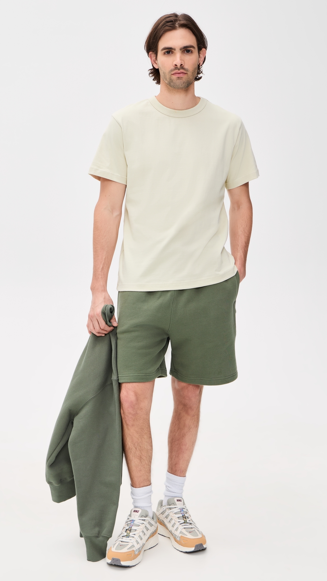 Loopback Sweat Shorts Olive