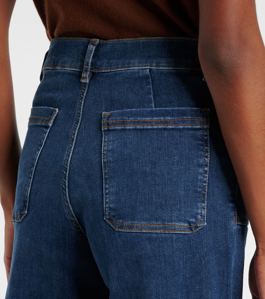 Le Slim Palazzo high-rise wide-leg jeans
