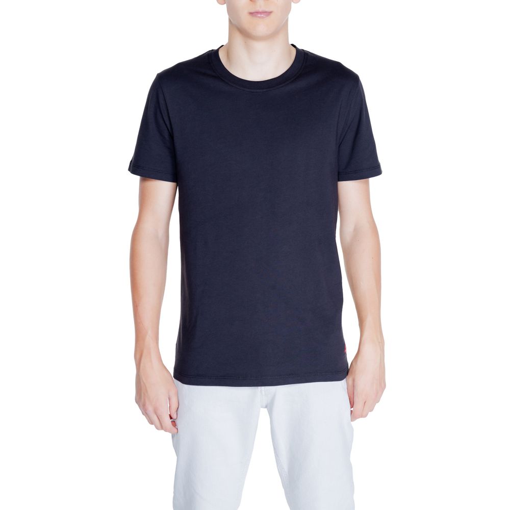 Cotton Crew Neck T-Shirt — Navy