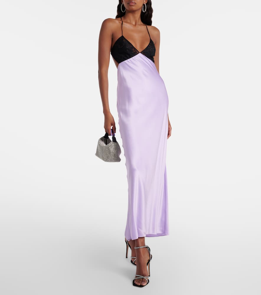 The Sei Asymmetric silk gown