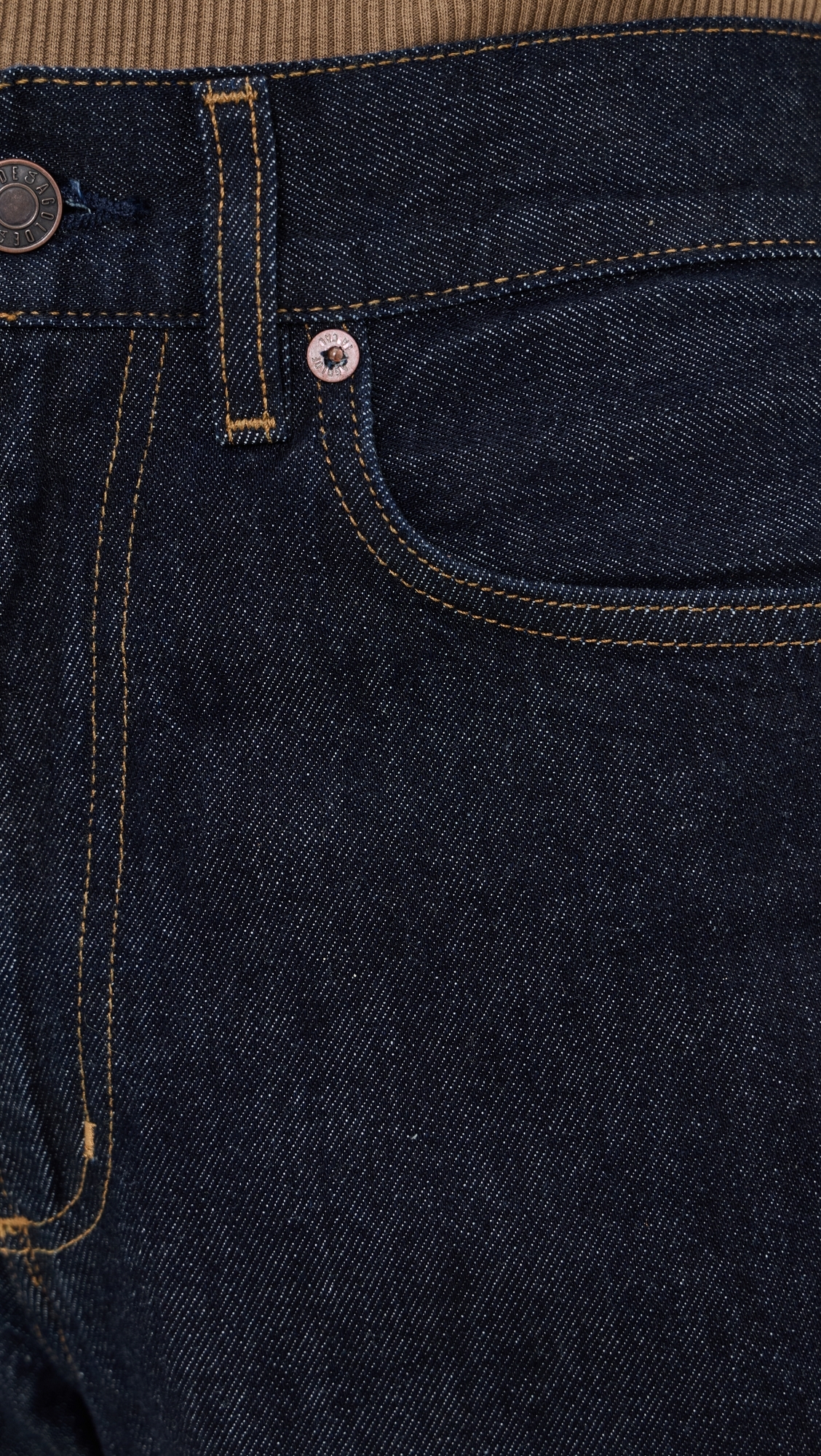 80s High Rise Vintage Taper Jeans Rinse