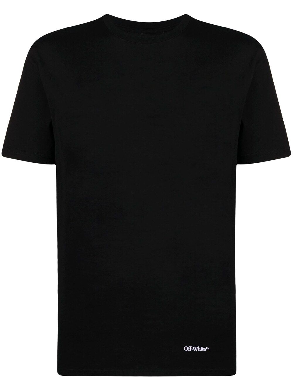 Scribble Diagonals-print T-shirt - BLACK WHITE
