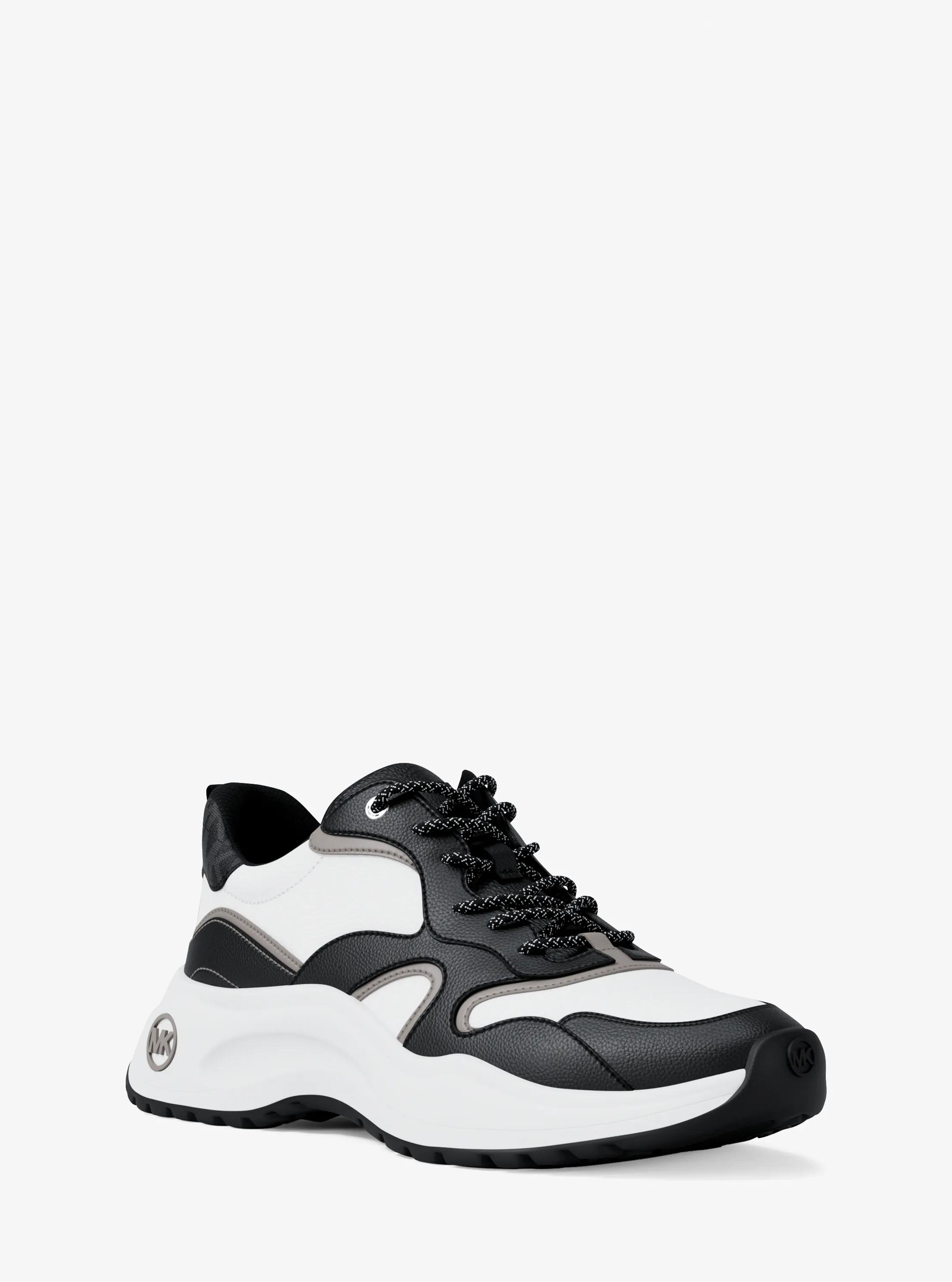 Levie Mixed-Media Trainer in Black - size 10