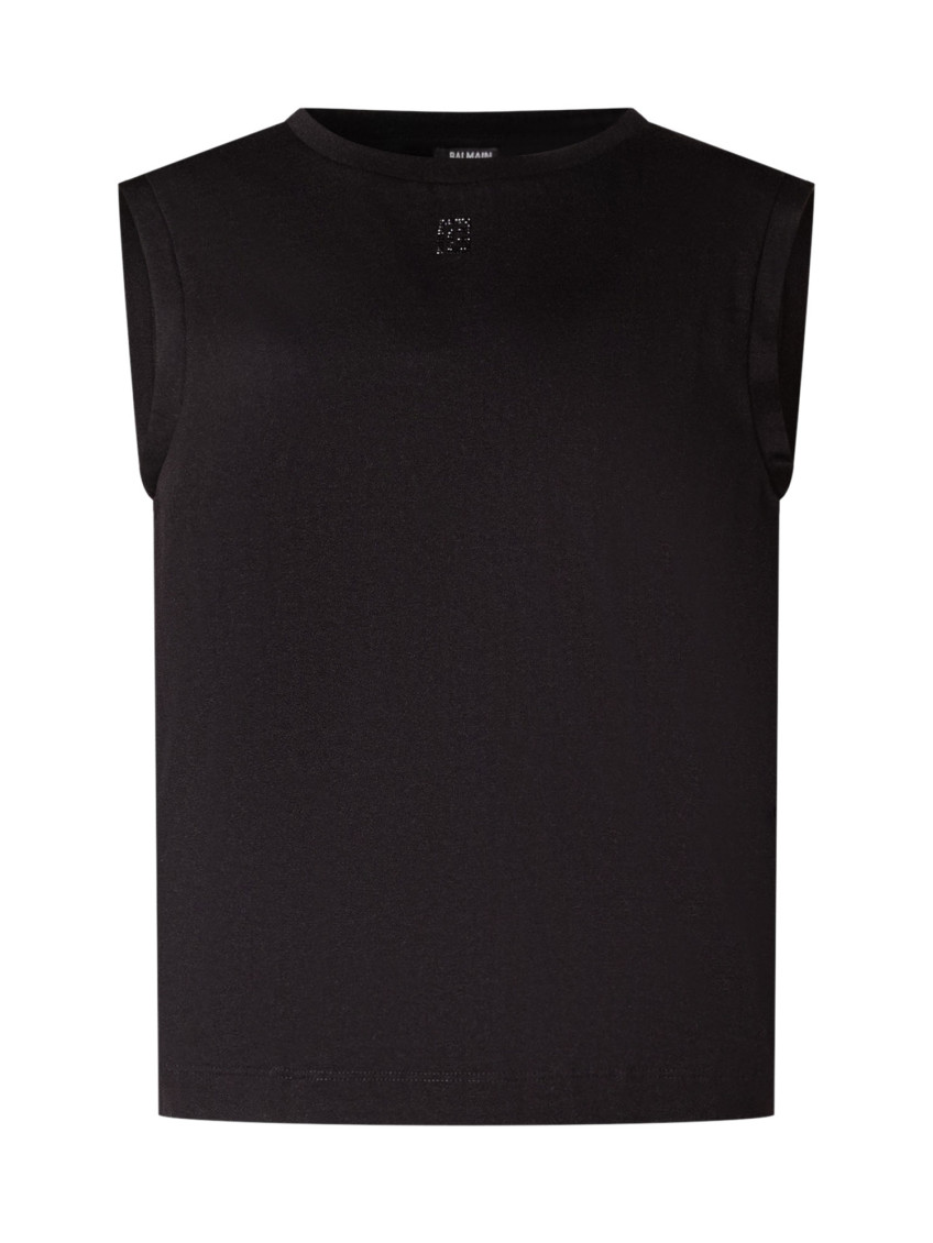 Boys Black Embellished T-Shirt
