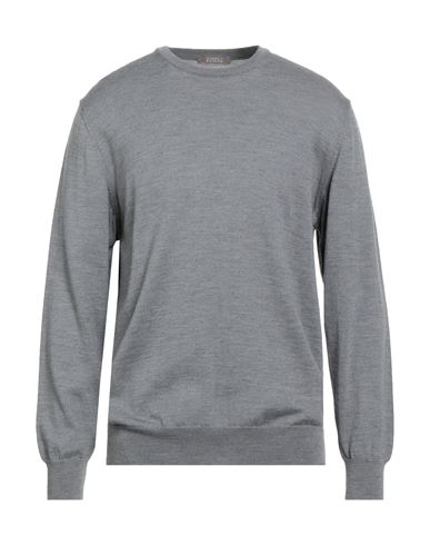 Man Sweater Grey Size 44 Merino Wool