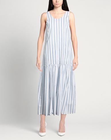 Woman Maxi dress Light blue Size 6 Cotton, Polyamide, Elastane