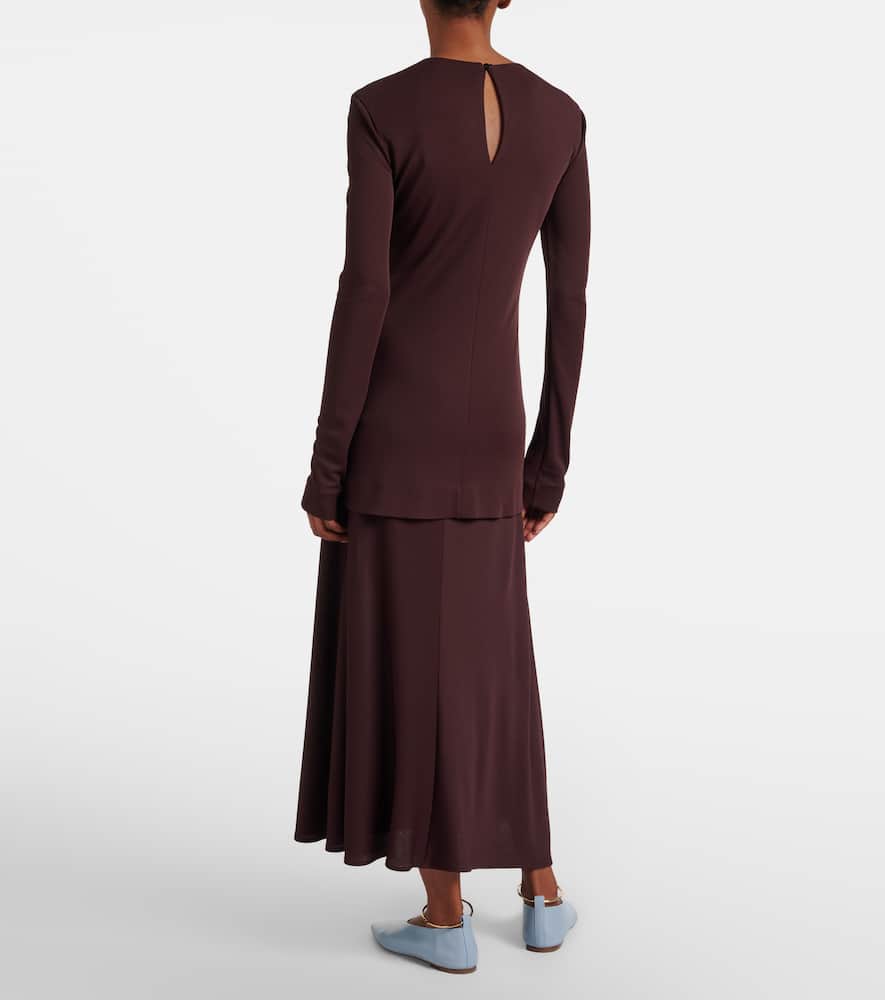 Jersey maxi dress
