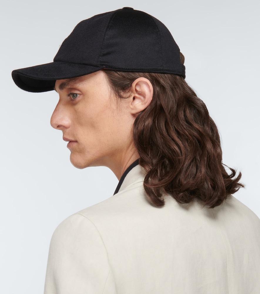Cashmere baseball cap