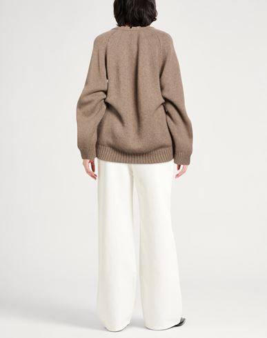 Woman Cardigan Khaki Size S Cashmere