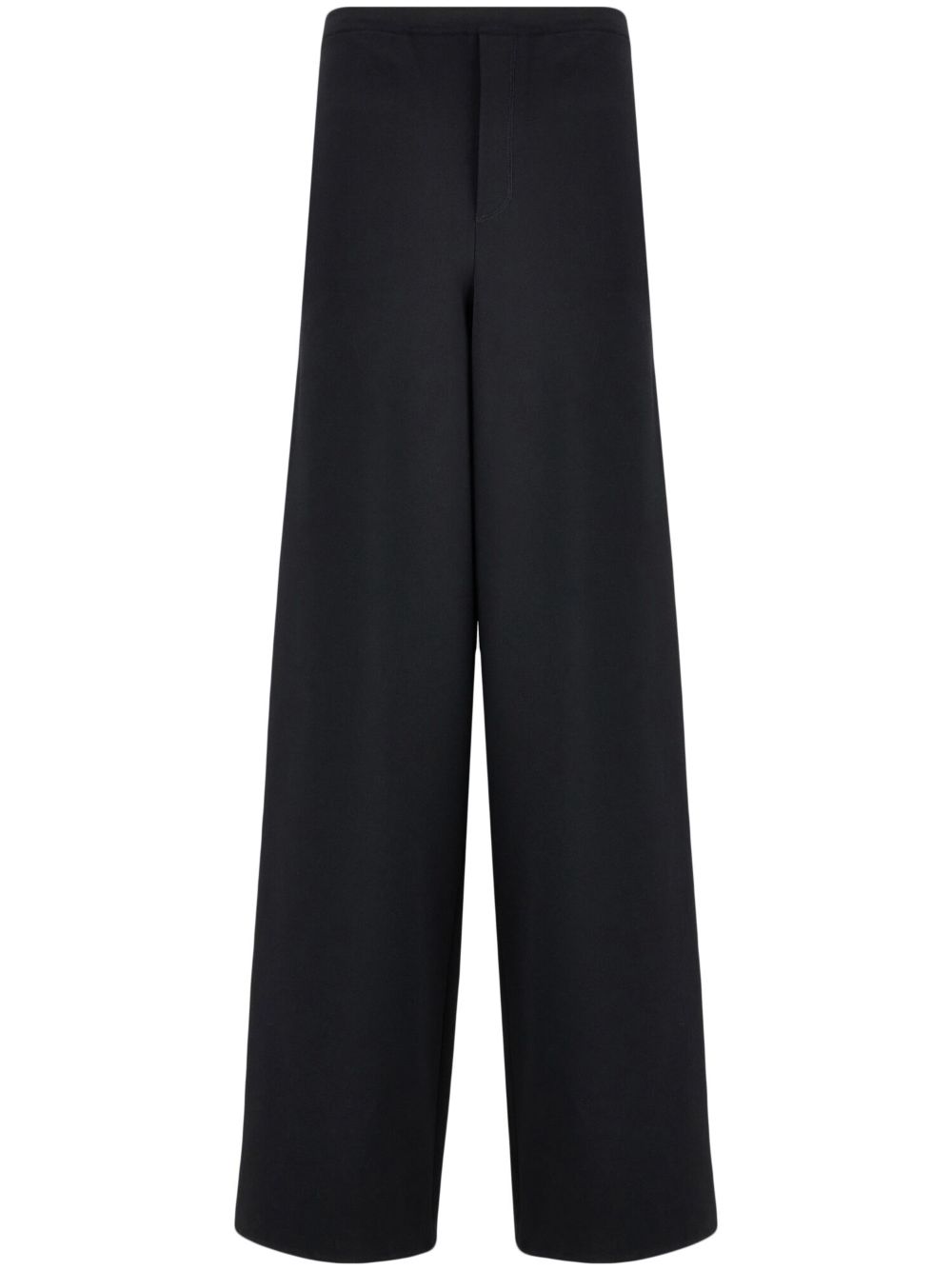 Three-pocket straight trousers - Black