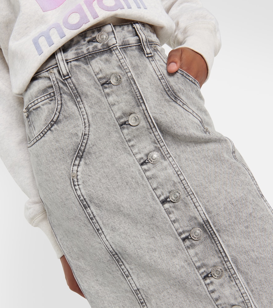 Vandy denim midi skirt