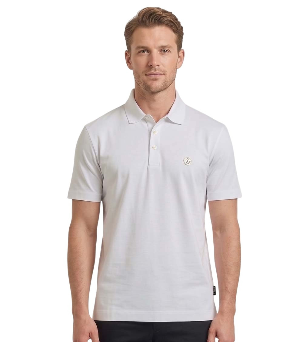 White Shirt Collar Polos