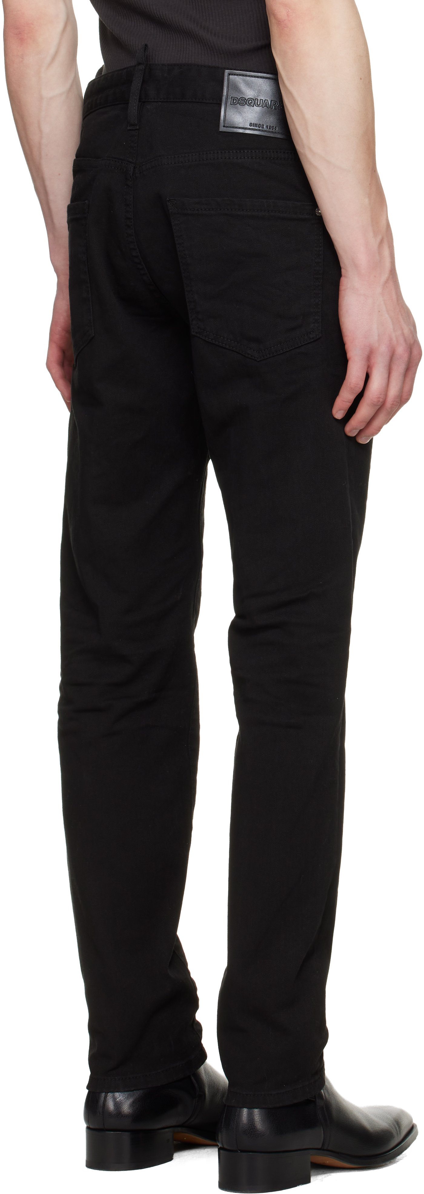 Black Garment Dyed Teddy Jeans