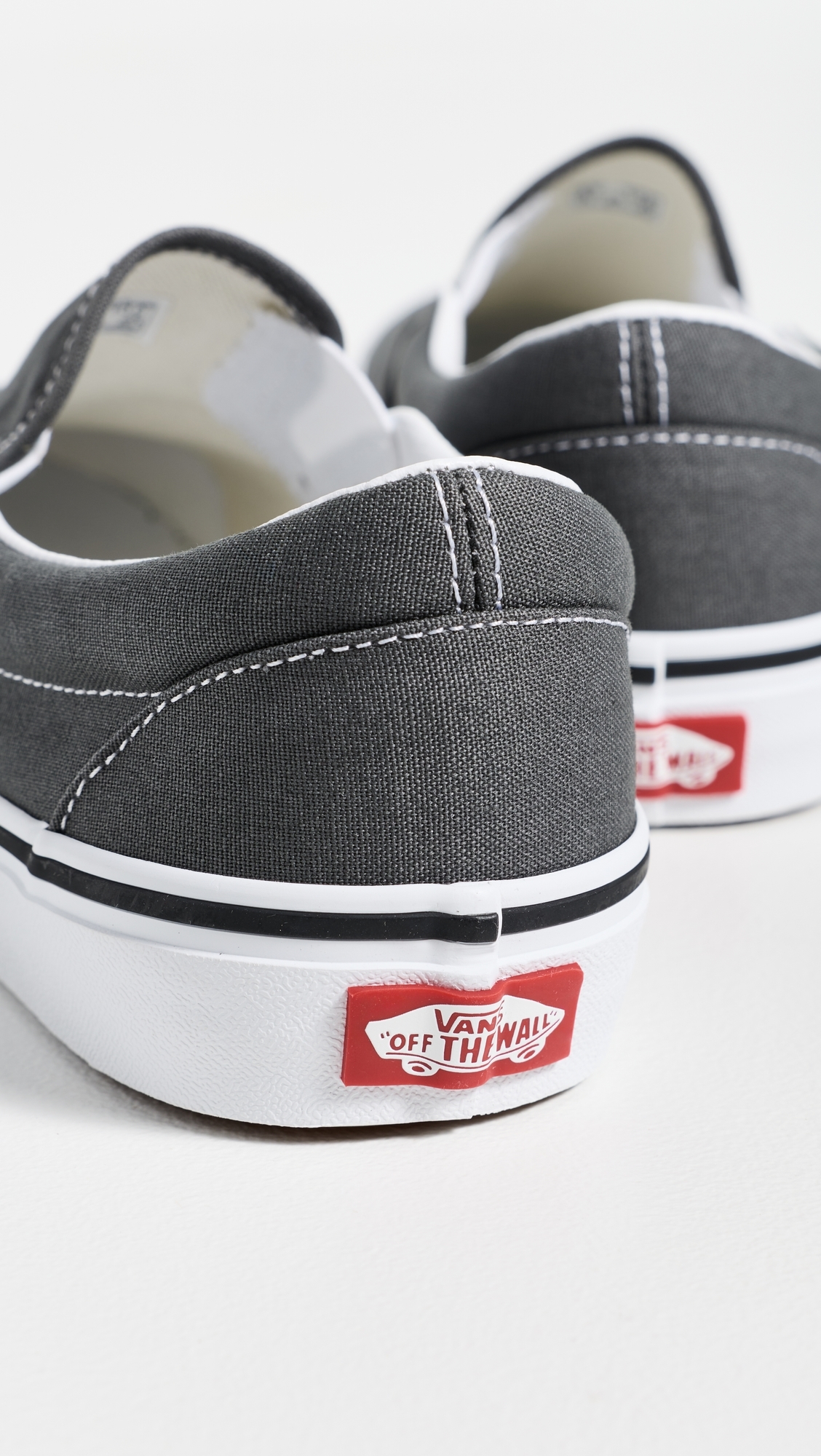 U Classic Slip On Unisex Sneakers Charcoal W