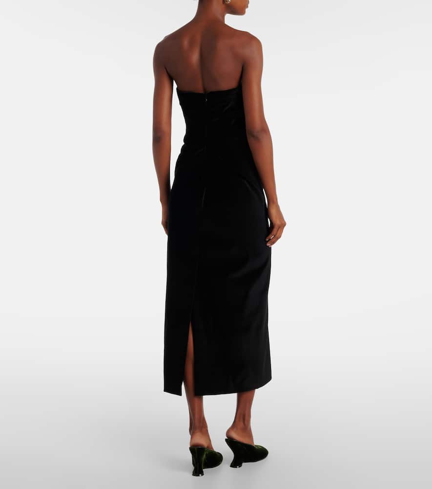 Sabella velvet midi dress