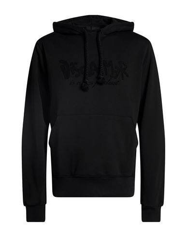 Man Sweatshirt Black Size M Cotton