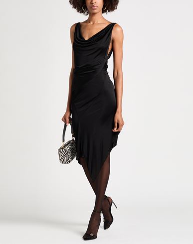 Woman Midi dress Black Size S Viscose