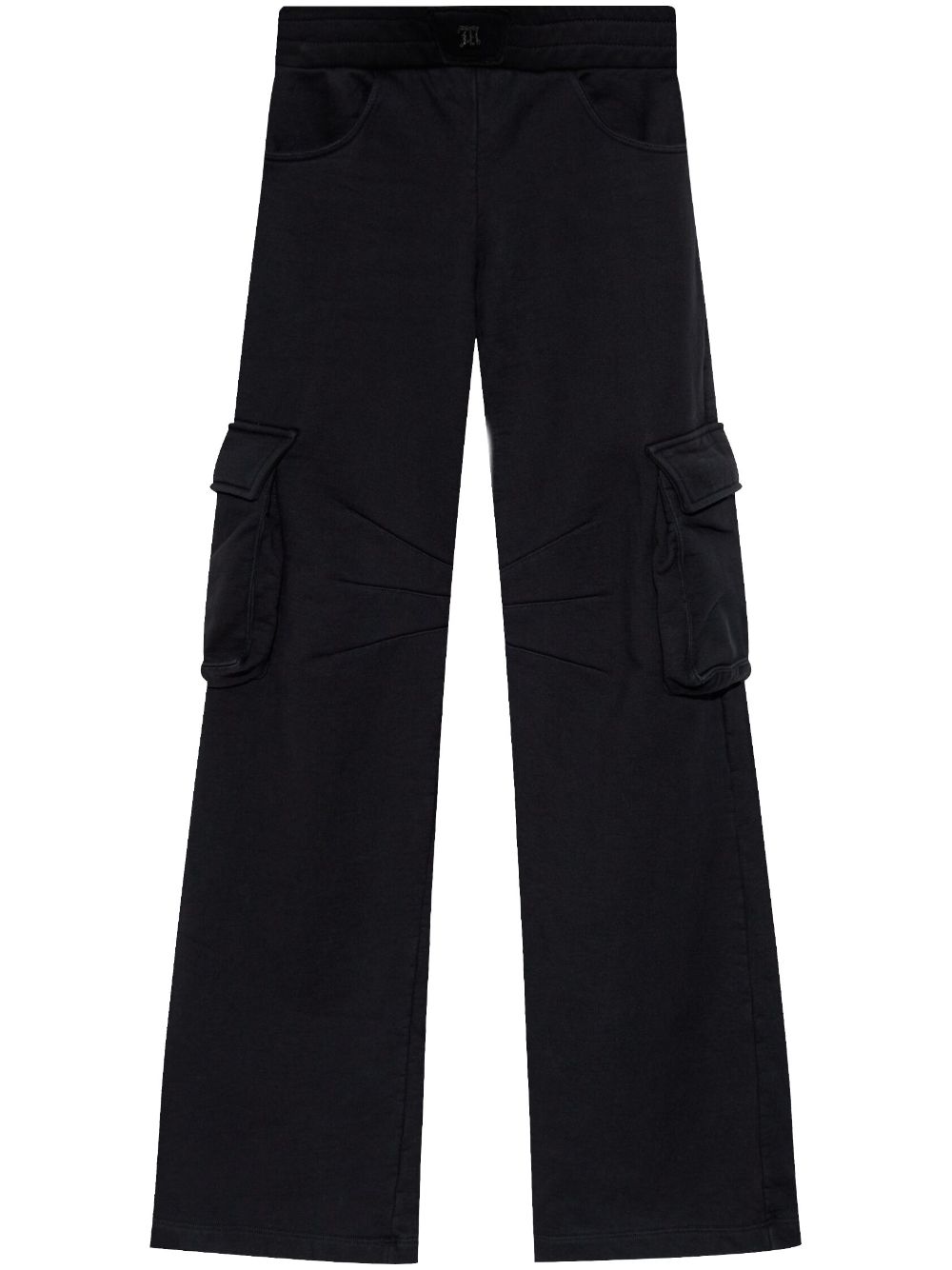 Logo-embroidered track trousers - Black