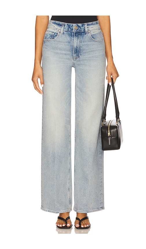 PAIGE Sasha Wide Leg Jeans in Reunion Distressed.  34 also in 24, 25, 26, 27, 28, 29, 30, 31