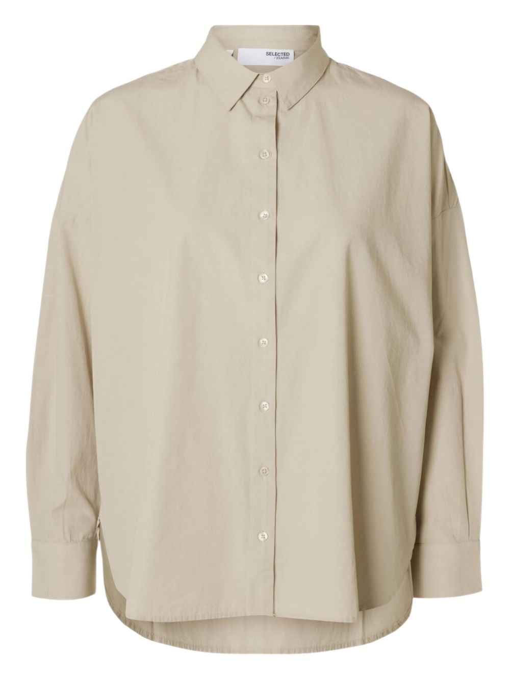 Selected Femme organic cotton shirt - Neutrals