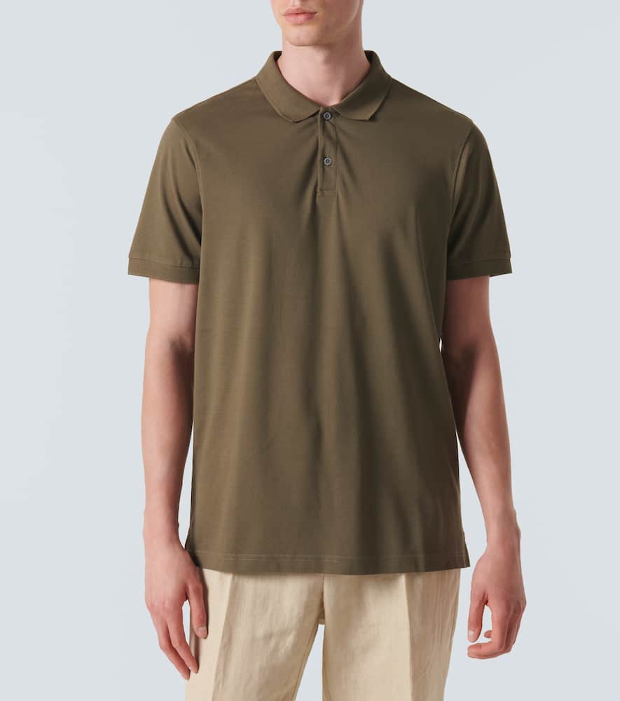 Cotton piqué polo shirt