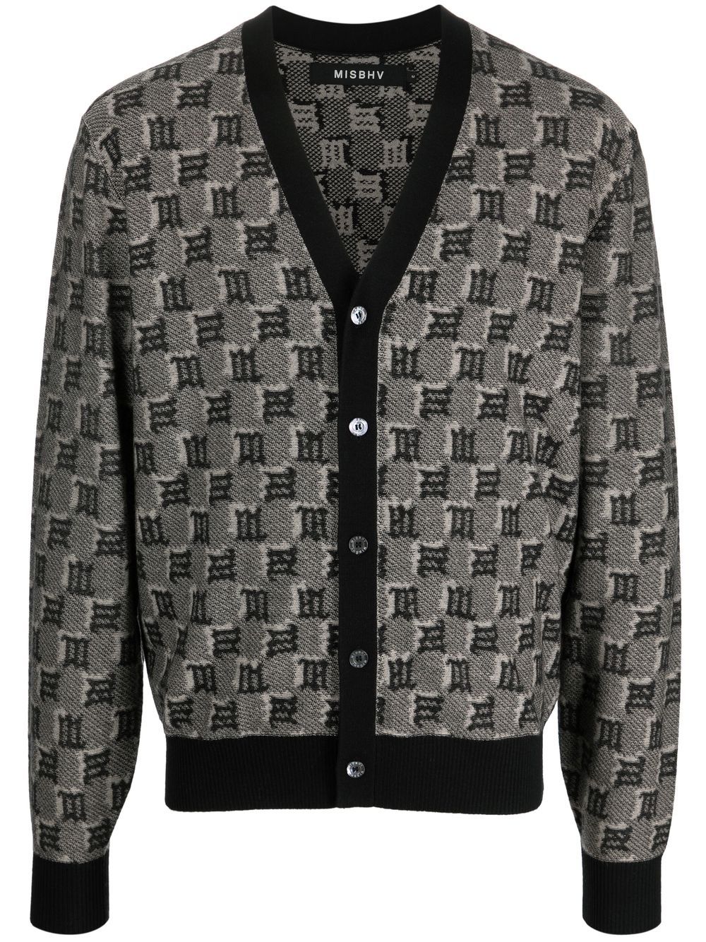 Wool-silk cardigan - Black